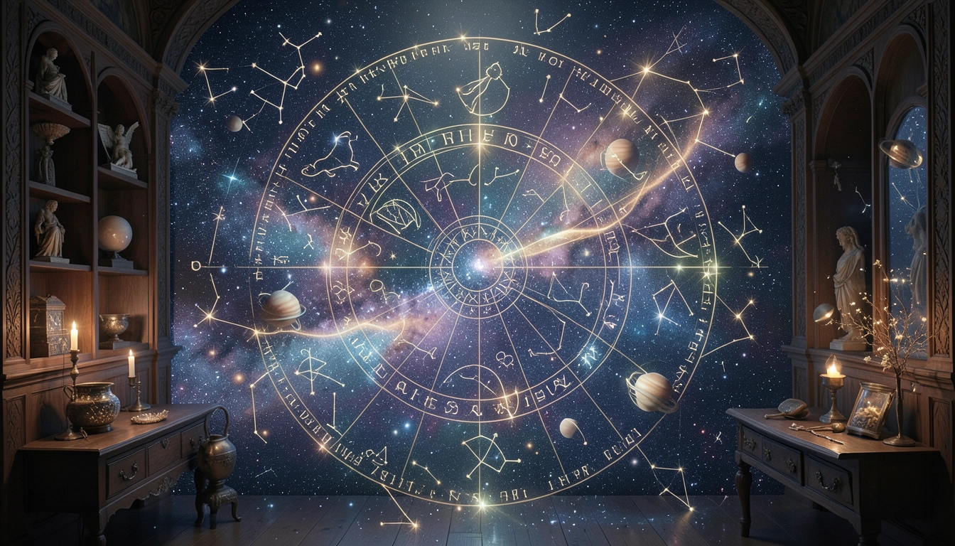 Evolving cosmic mandala of changing stars