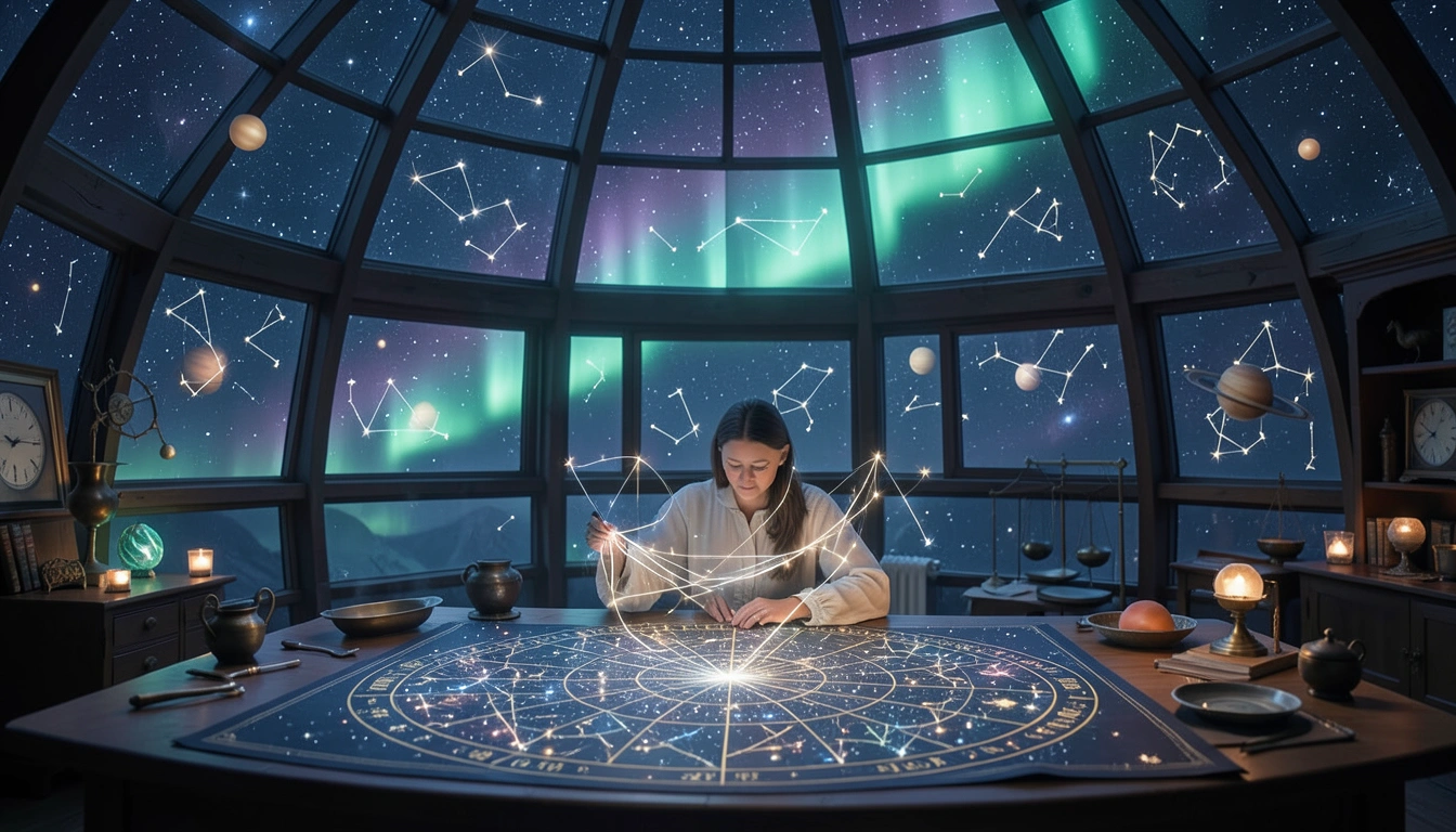 Mystical use of personal data in astrology chart creation