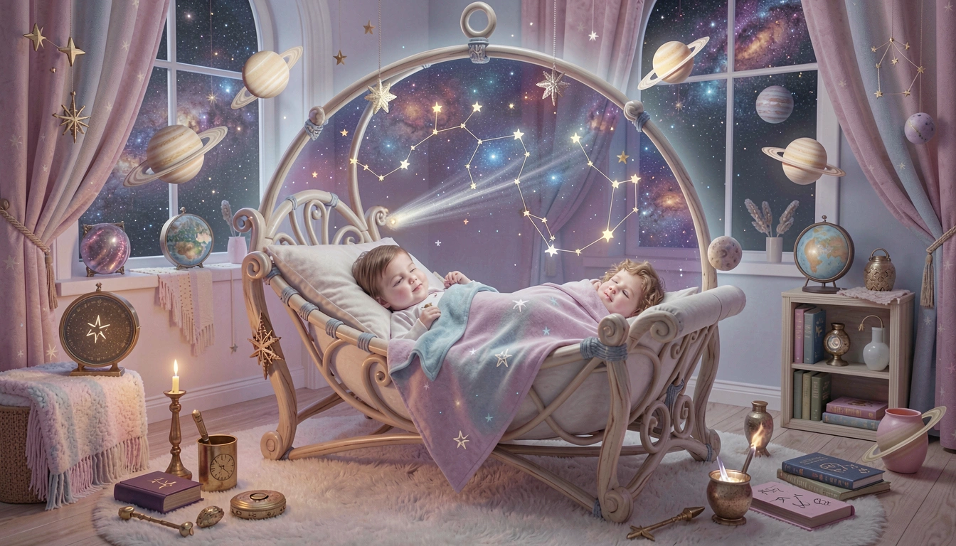 Starry cradle protecting children's data in cosmos