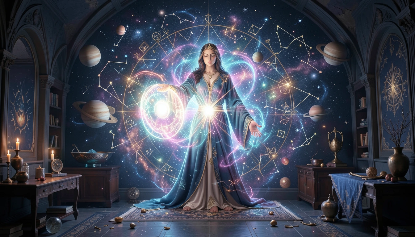 Astral indemnification scene with protective energies