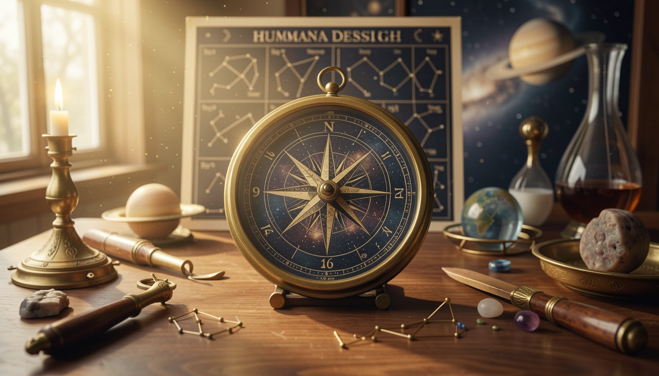 Compass rose with Gate numbers representing an Incarnation Cross