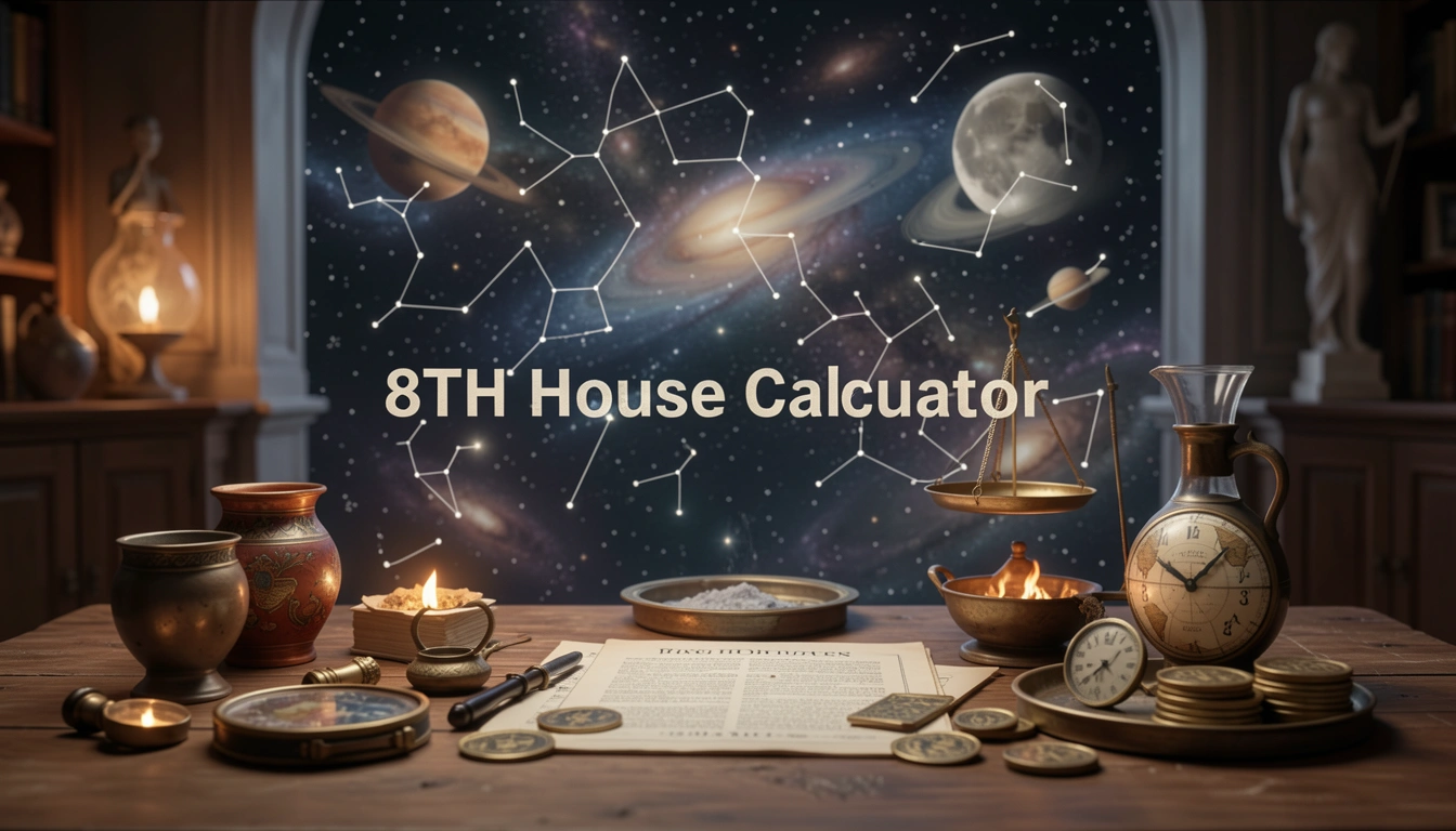 Free 8TH House Calculator - 8th House and Shared Finances and Wealth