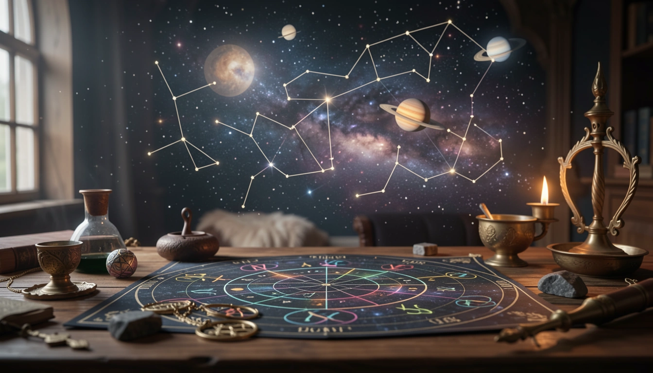 Electional Astrology Calculator - Beneficial and Challenging Planetary Aspects