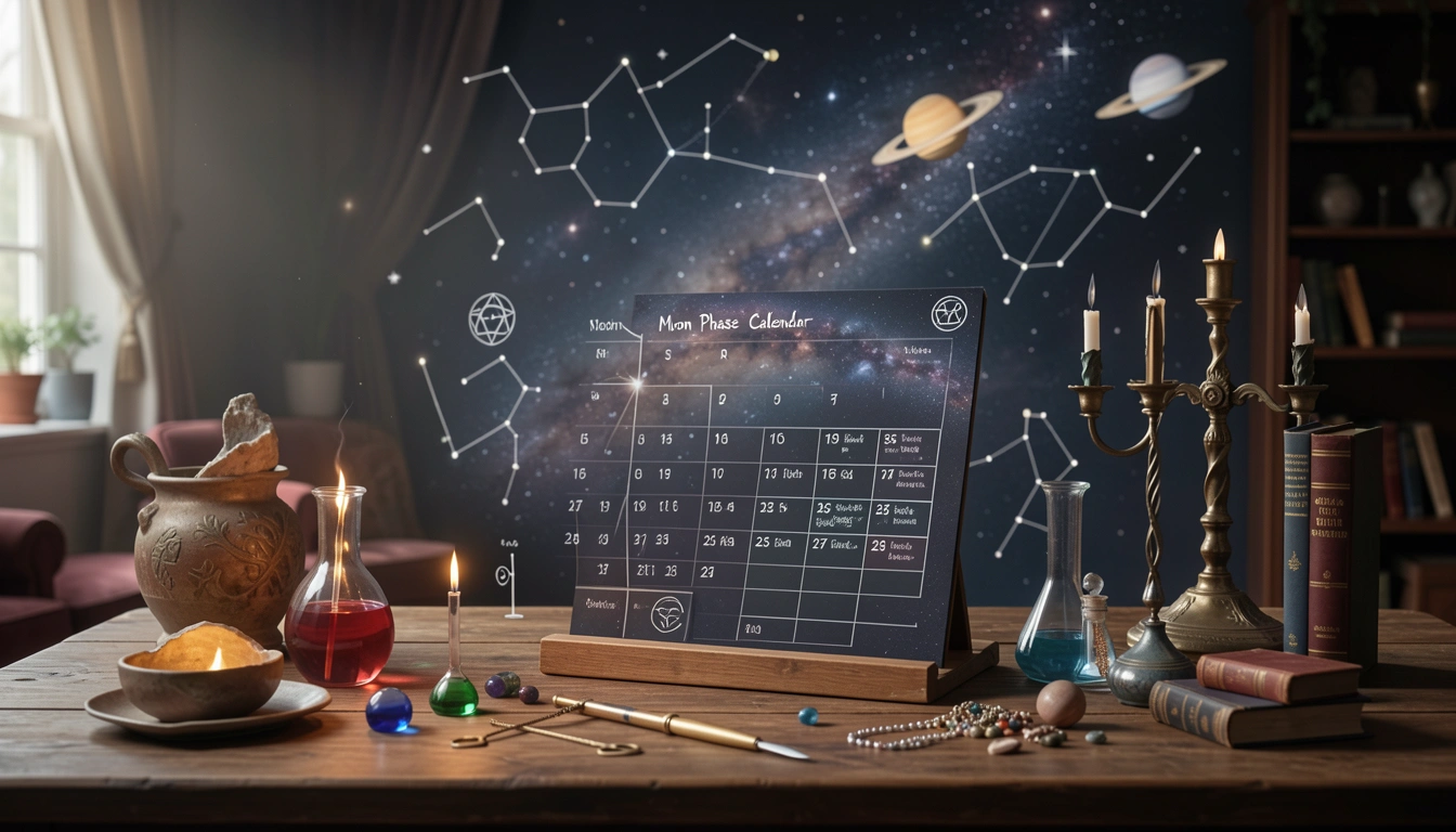 Free Moon Phase Calendar - Moon Phase Calendar and Subconscious Inner Life and Expression