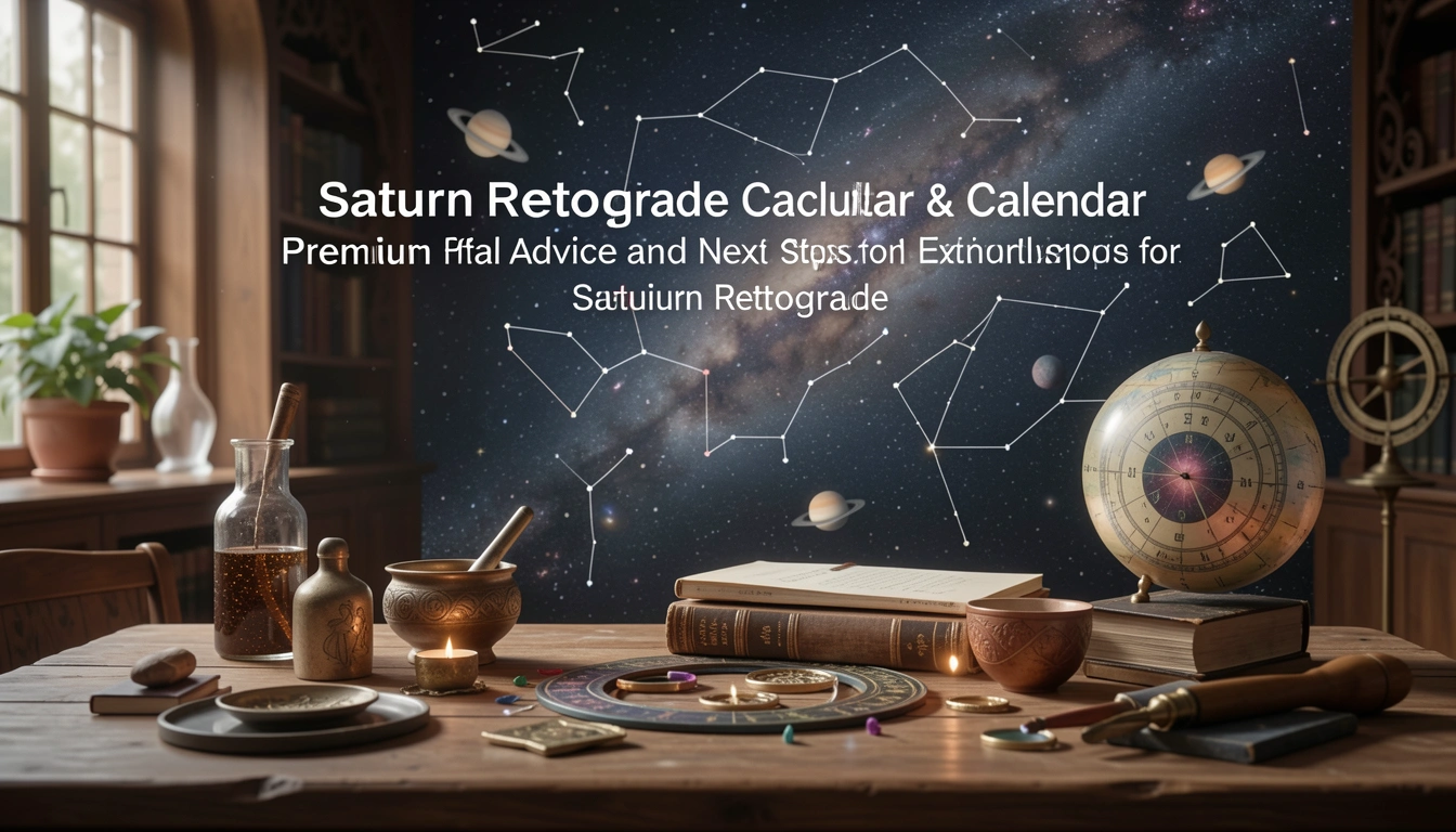 Saturn Retrograde Calculator & Calendar Premium Report - Practical Advice and Next Steps for Saturn Retrograde