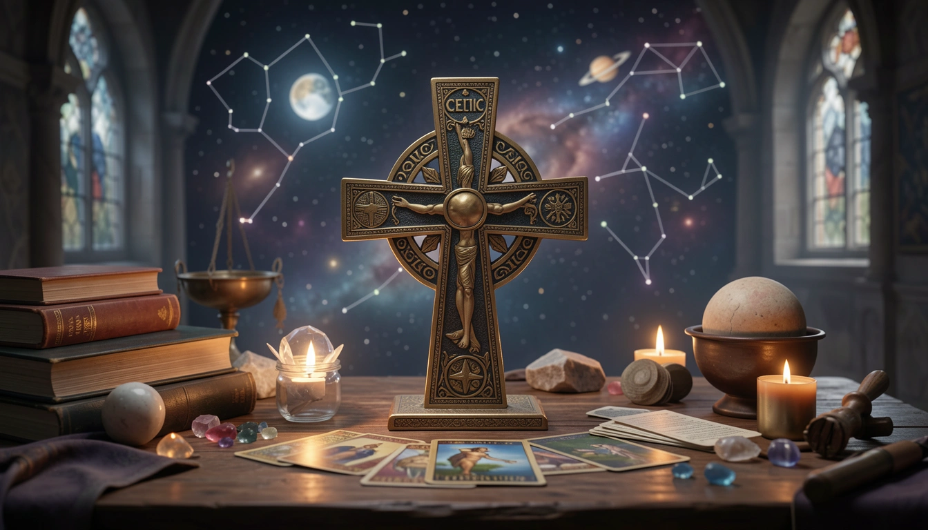 Celtic Cross Love Tarot Premium Analysis Report - Synastry Dynamics and Cross-Aspects in Tarot Love Readings