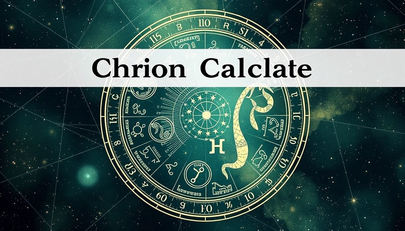 Chiron Wound & Healing Calculator - Jungian Psychology and Astrological Archetypes