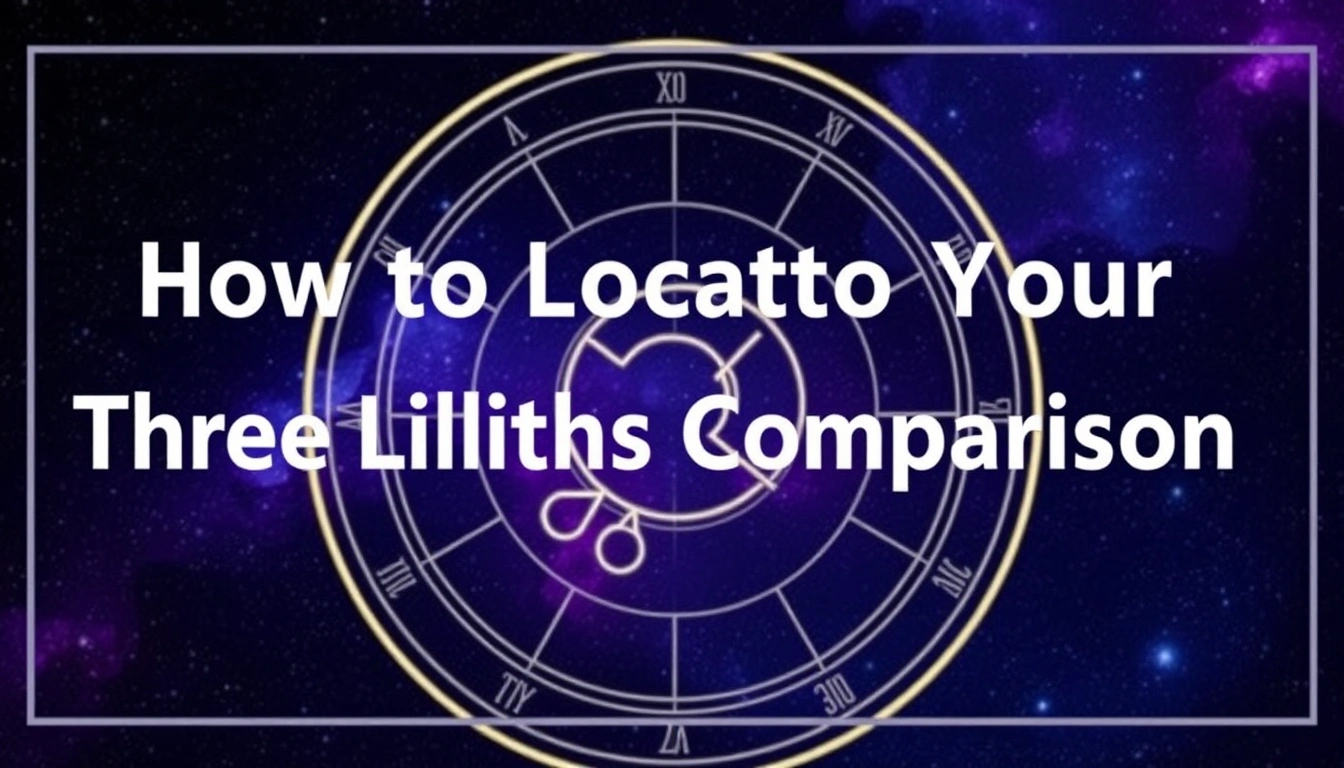 Three Liliths Comparison Premium Analysis Report - How to Locate Your Three Liliths Comparison Premium Analysis in the Birth Chart