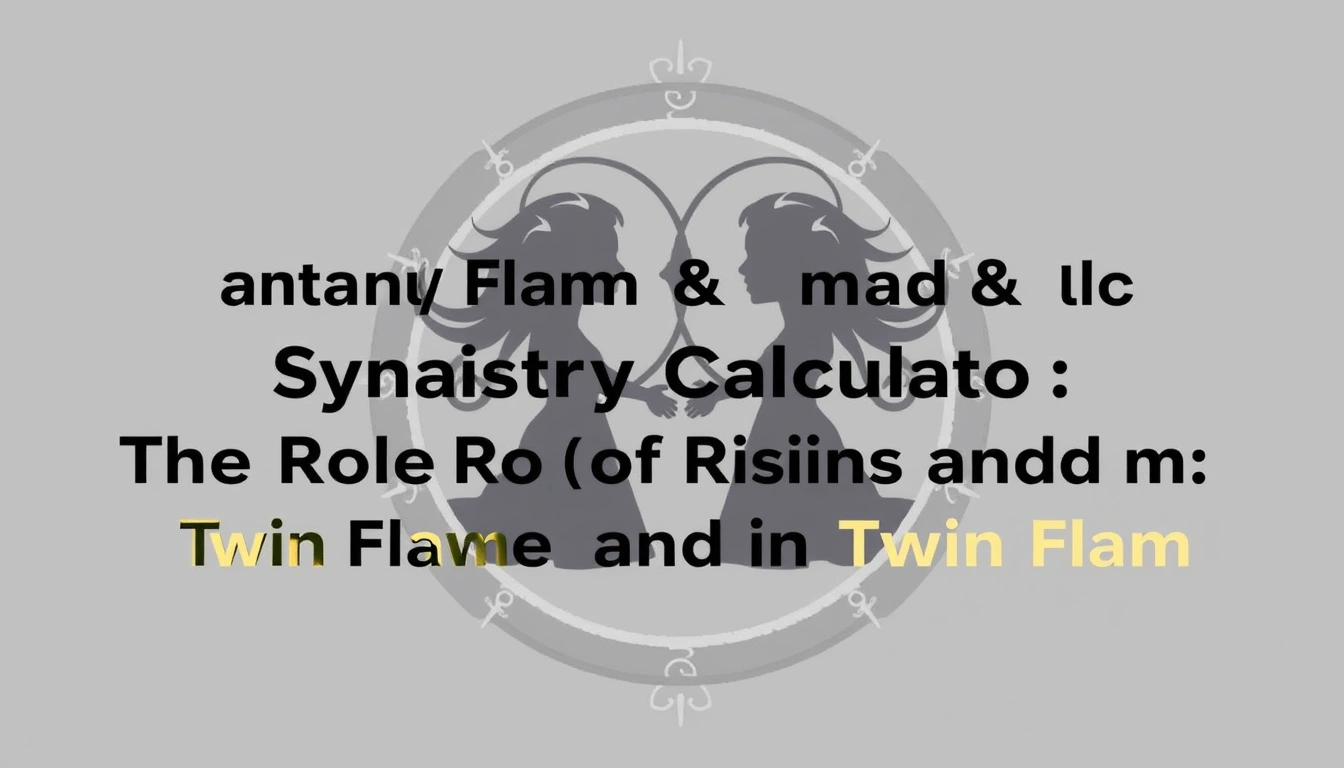 Twin Flame & Karmic Bond Synastry Calculator - The Role of Rising Signs and Moon Signs in Twin Flame & Karmic Bond Synastry