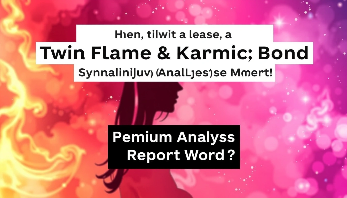 Twin Flame & Karmic Bond Synastry Premium Analysis Report - How Does a Twin Flame & Karmic Bond Synastry Premium Analysis Report Work?