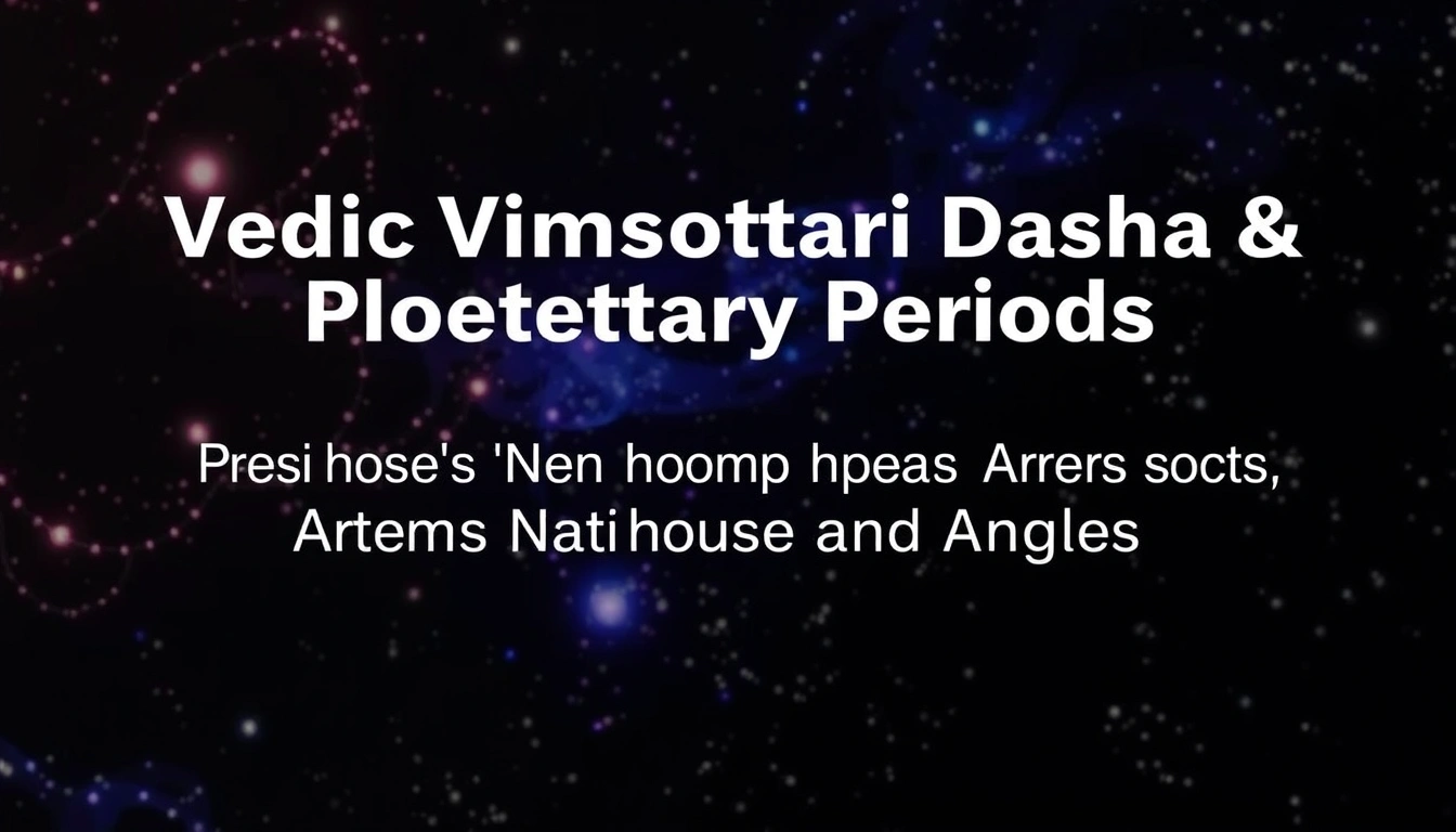 Vedic Vimshottari Dasha & Planetary Periods Premium Analysis Report - Vedic Vimshottari Dasha & Planetary Periods Premium Analysis Across Natal Houses and Angles