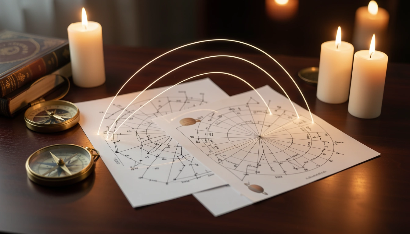 Compare two natal charts with our free synastry calculator. Discover planetary aspects, house overlays, and relationship dynamics for love, friendship, and... Compare two natal charts with our free synastry calculator. Discover planetary aspects, house overlays, and relationship dynamics for love, friendship, and...