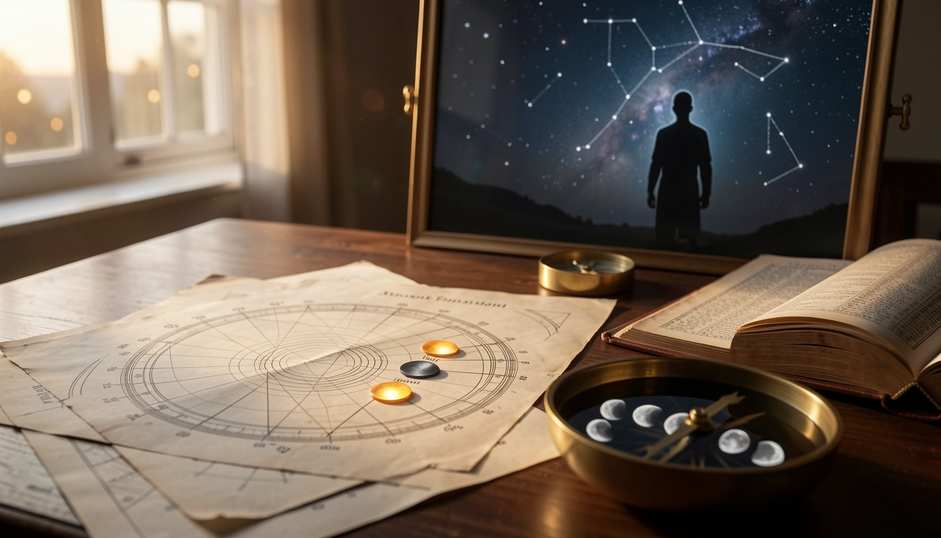 Calculate your Sun sign, Moon sign and Rising sign together in one comprehensive birth chart result.