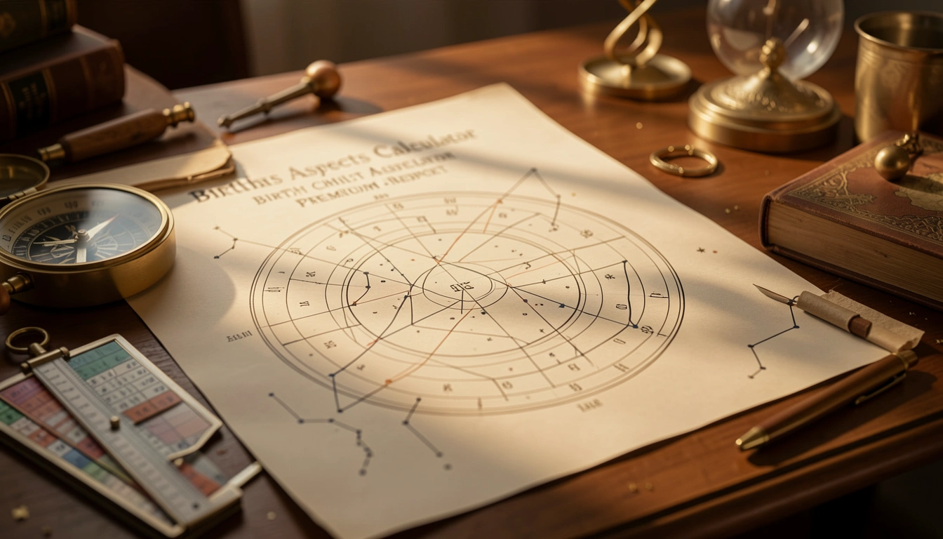 Comprehensive astrological analysis, planetary mechanics, and actionable insights for Birth Chart Aspects Calculator Premium Report. Discover key timings a Comprehensive astrological analysis, planetary mechanics, and actionable insights for Birth Chart Aspects Calculator Premium Report. Discover key timings a