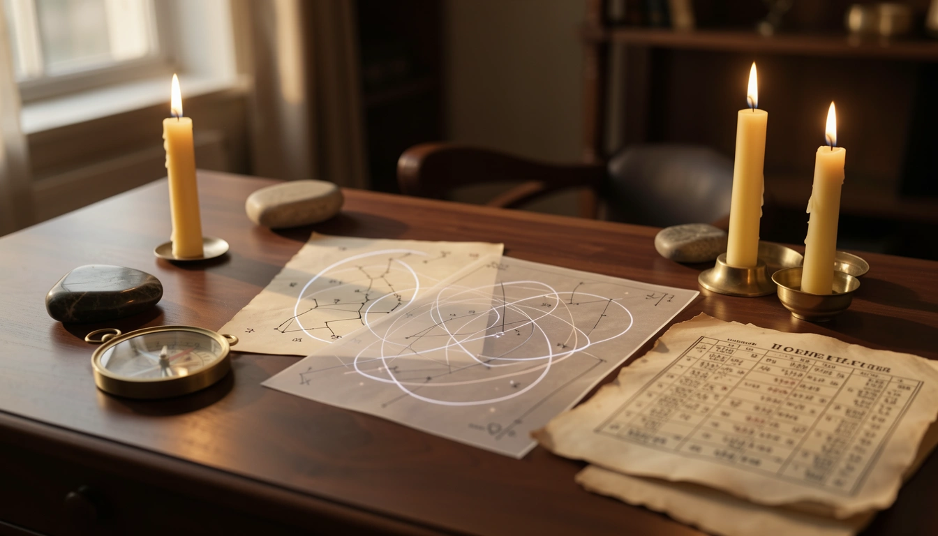 Generate a composite relationship chart by averaging two natal charts to reveal the soul of the partnership.