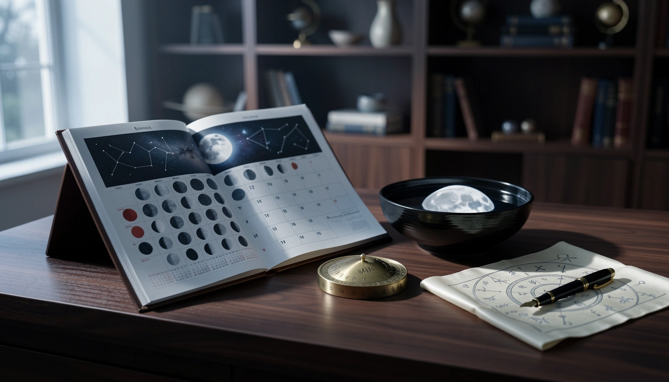 View a monthly moon phase calendar with void-of-course periods and timing guidance for clearer decisions, better timing, and aligned action. View a monthly moon phase calendar with void-of-course periods and timing guidance for clearer decisions, better timing, and aligned action.
