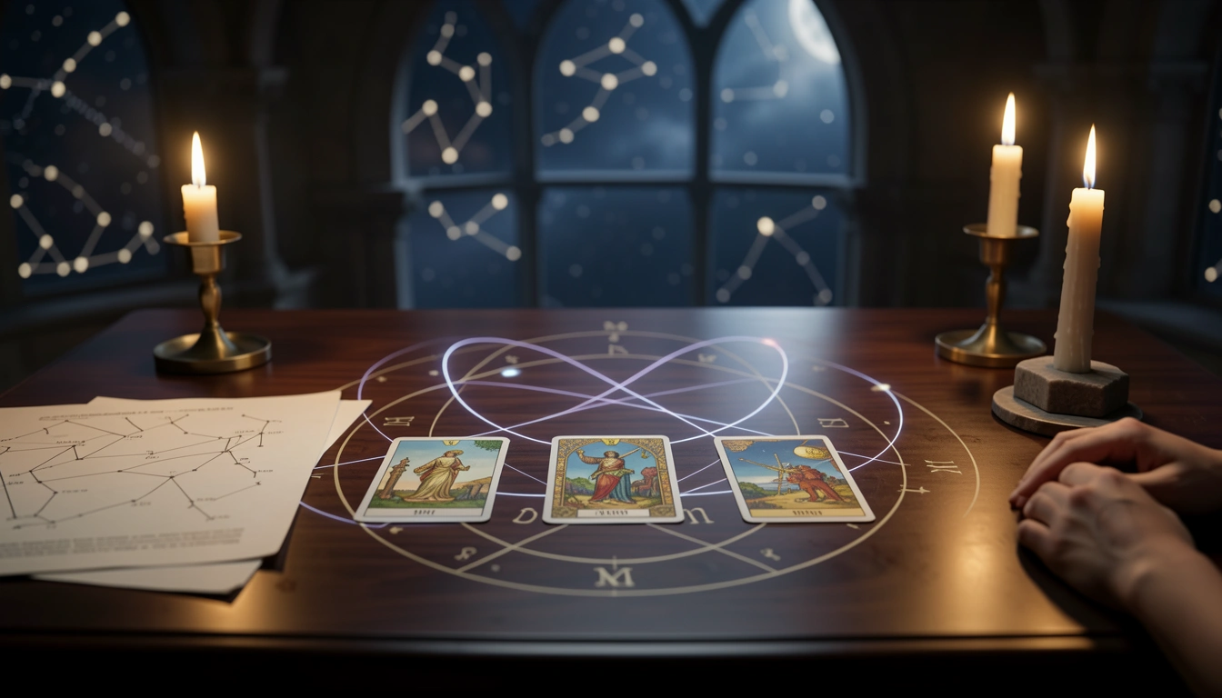 Draw past, present and future tarot cards in a classic three-card spread for guidance on your current situation with the YesAstrology premium report. Draw past, present and future tarot cards in a classic three-card spread for guidance on your current situation with the YesAstrology premium report.