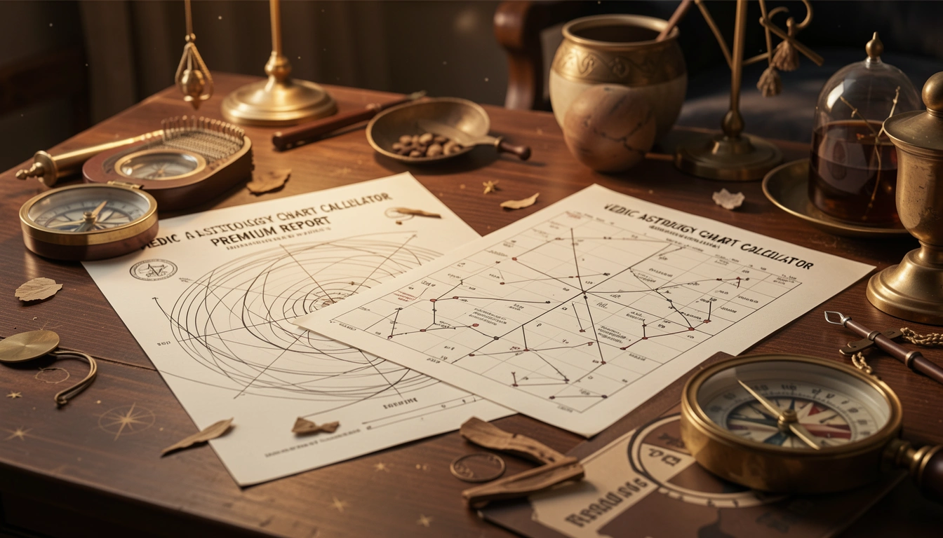 Generate a Vedic natal chart with Lahiri ayanamsa, nakshatras, dasas and planetary strengths from your birth data. Generate a Vedic natal chart with Lahiri ayanamsa, nakshatras, dasas and planetary strengths from your birth data.